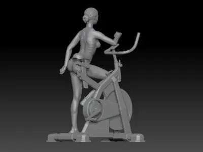 SPINNING CLASS GIRL 4 3D print model