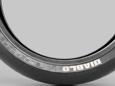 Pirelli Diablo Supercorsa SP  Low-poly 3D model