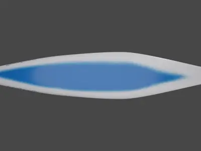 Slalom kayak - Galasport Caipi Low-poly 3D model