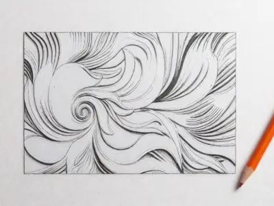 Modern Relief Wall Mural Decor CNC 3D Print 01 3D model