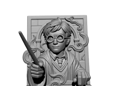 Harry potter Wall Art 3D print model