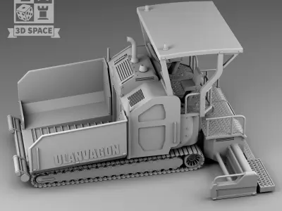 asphalt paver 3D print model
