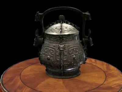 Chinese wine vessel  3D model