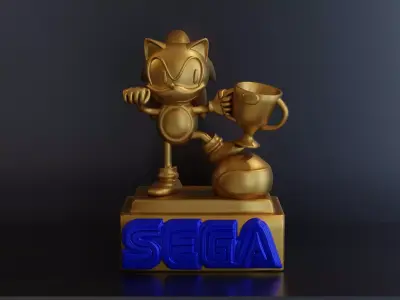 F1 Sonic Trophy - Sega Sponsor 3D model