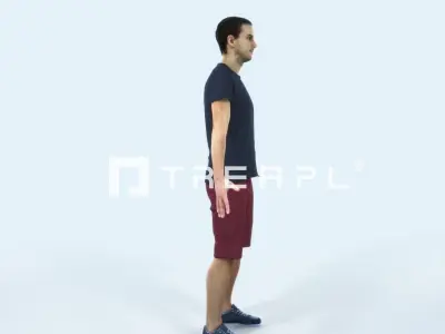Jest 01H Animated Rigged Summer Casual Man Low-poly 3D model