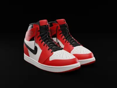 Air jordan sneakers Free 3D model
