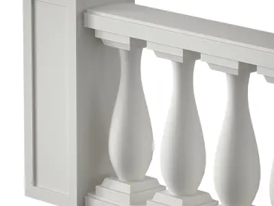 Balustrade fencing staircase balcony terrace 3D model