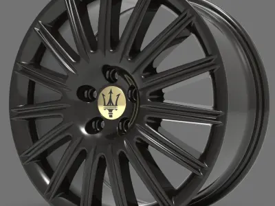 Original Maserati GT3200 rim wheel front 8 x 18 BBS design 3D model