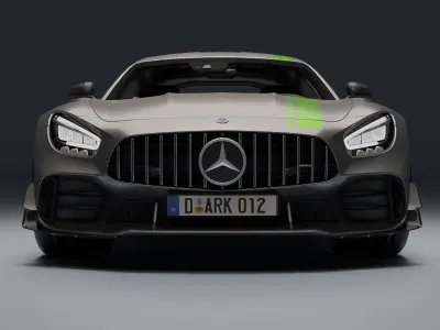 Mercedes-Benz AMG GT R Low-poly 3D model