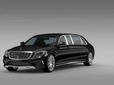 AMG Mercedes Maybach Pullman VV222 2015 3D model