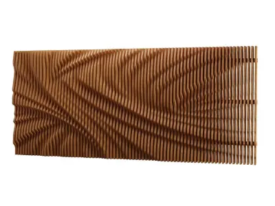 Parametric Wooden Wall Decor - 03 -CNC files for cutting  3D model