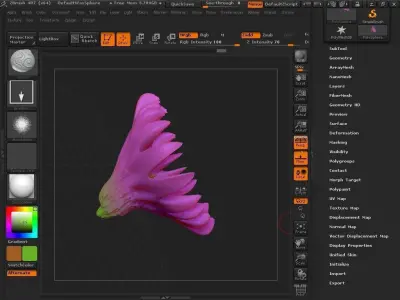 Claw fantasy flower artwork 3D model