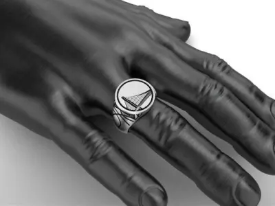 Golden State Warriors Ring NBA Championship 3D print model