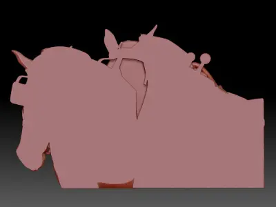 Horses 3D print model