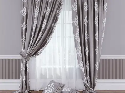 Modern Curtain 13 3D model