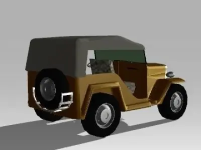 GAZ-67 jeep 3D model