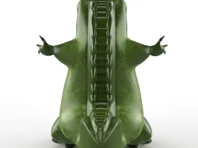 Crocodile Tik Tak 3D model