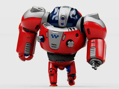 ASTRONAUT BOT Rigged for Unreal Engine - Unity - MIXAMO  3D model
