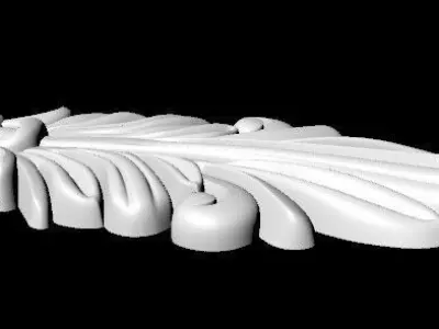 Central decor ornament for furniture 3D model 51