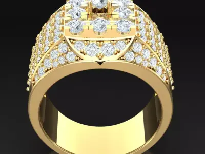 Luxury Men Rings Designs 5MR070 3D print model