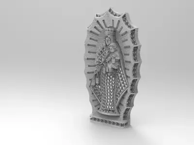 MEDALLA VIRGEN DEL CARMEN  3D print model