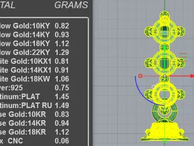 Exclusive Teardrop Pearl Diamond Pendant Blueprint 3D print model