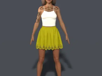 Game Ready Download Your Rigged Alisha Animated Model 3D model