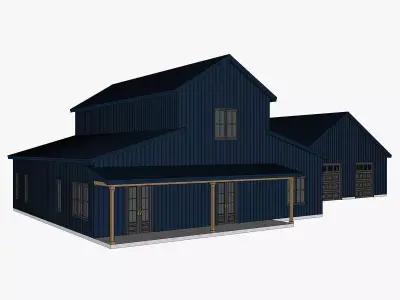 Barndominium House 83 -Archimple LLC 3D model