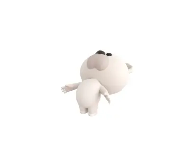 Character180 Rigged Polar Bear 3D model