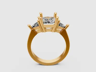 Woman Luxury Ring 3D print model