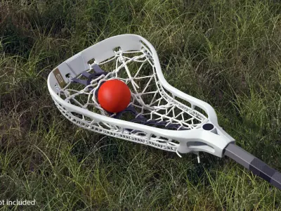 Lacrosse Stick Generic with Ball 3D model