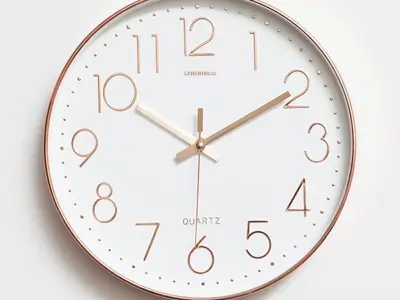 Simple silent wall clock 3D model