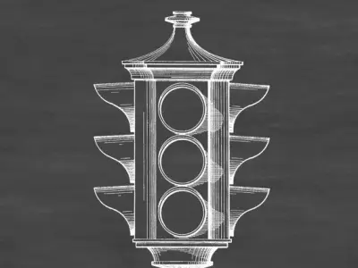 traffic light 3D model