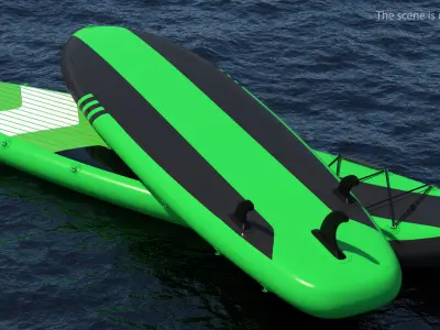 Inflatable Stand Up Paddle Board 3D model