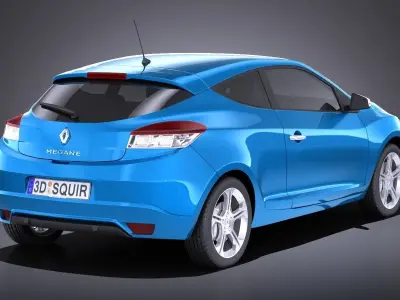 Renault Megane 3door GT 2016 VRAY 3D model