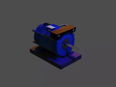 motor 3D model 3D print model