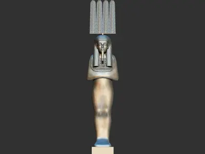 Tutankhamun Shabti Shu Merit Amun Statue 3D Printable model 3D print model