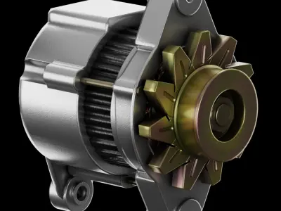 PBR Electric Motor 3D model
