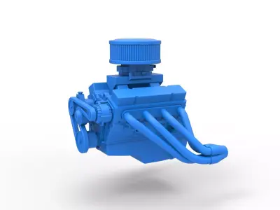 Engine of Australian Super Sedan Scale 1 to 25 3D print model