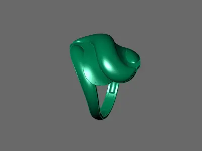 Women Ring Plain Ring Ready STL 3DM Models Womens Rings 3D print model 13