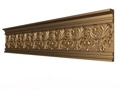 Cornice Decoration Molding 046 Low-poly 3D model
