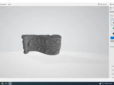 Wood Art Decoration 3D model