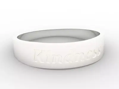 Kindness Ring Female Silver 3D print model