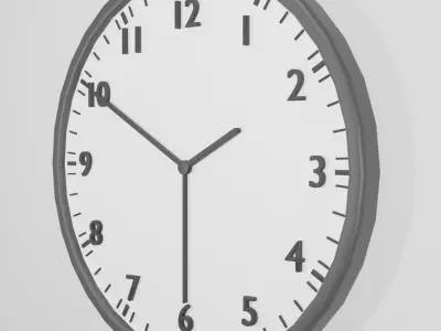 Wall Clock 3D model shop