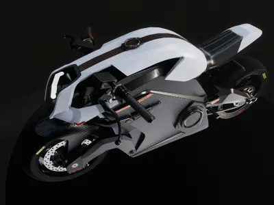 ARC VECTOR motorcycle Low-poly 3D model