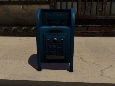 MailBox Low-poly 3D model