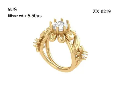 Flower Ring 3D print model purchase