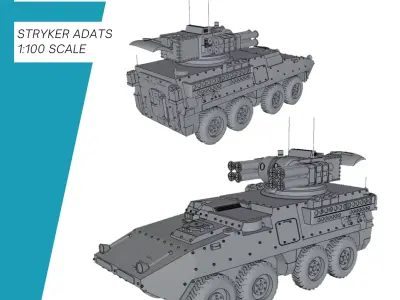 Stryker ADATS 3D print model