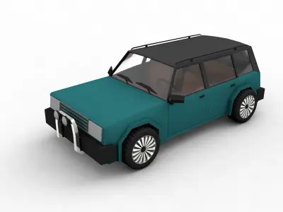 Generic SUV Low-poly 3D model
