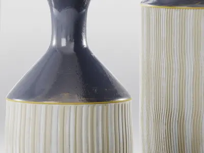 decorative vase 3D model 3